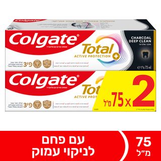 טוטאל פחם לניקוי עמוק, 24 שעות הגנה* פעילה לחלל הפ