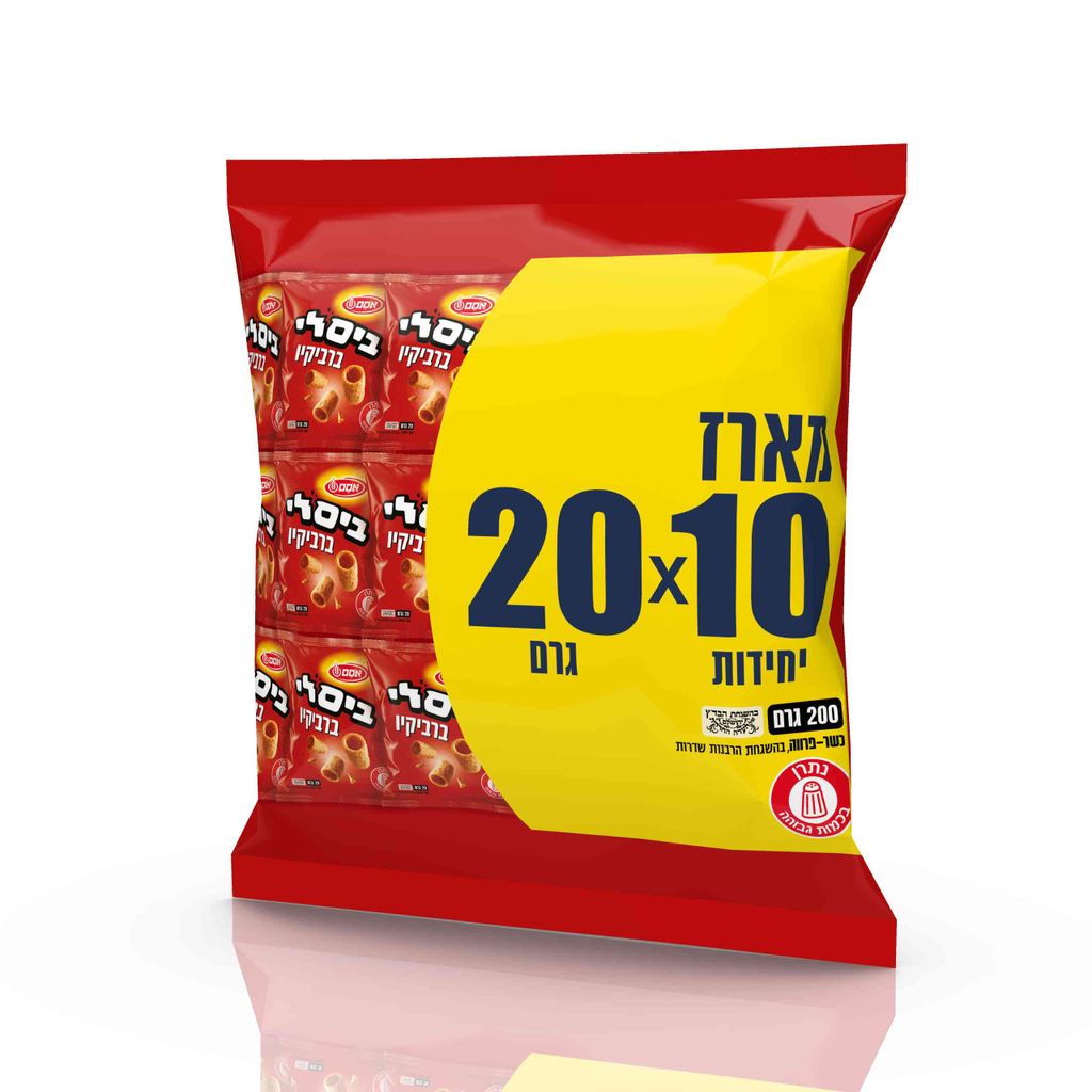 ביסלי ברביקיו מארז 10*20גרם