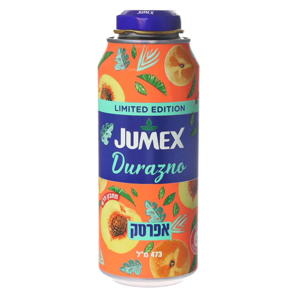 ג'ומקס אפרסק בקבוק 473 מ"ל תריסר