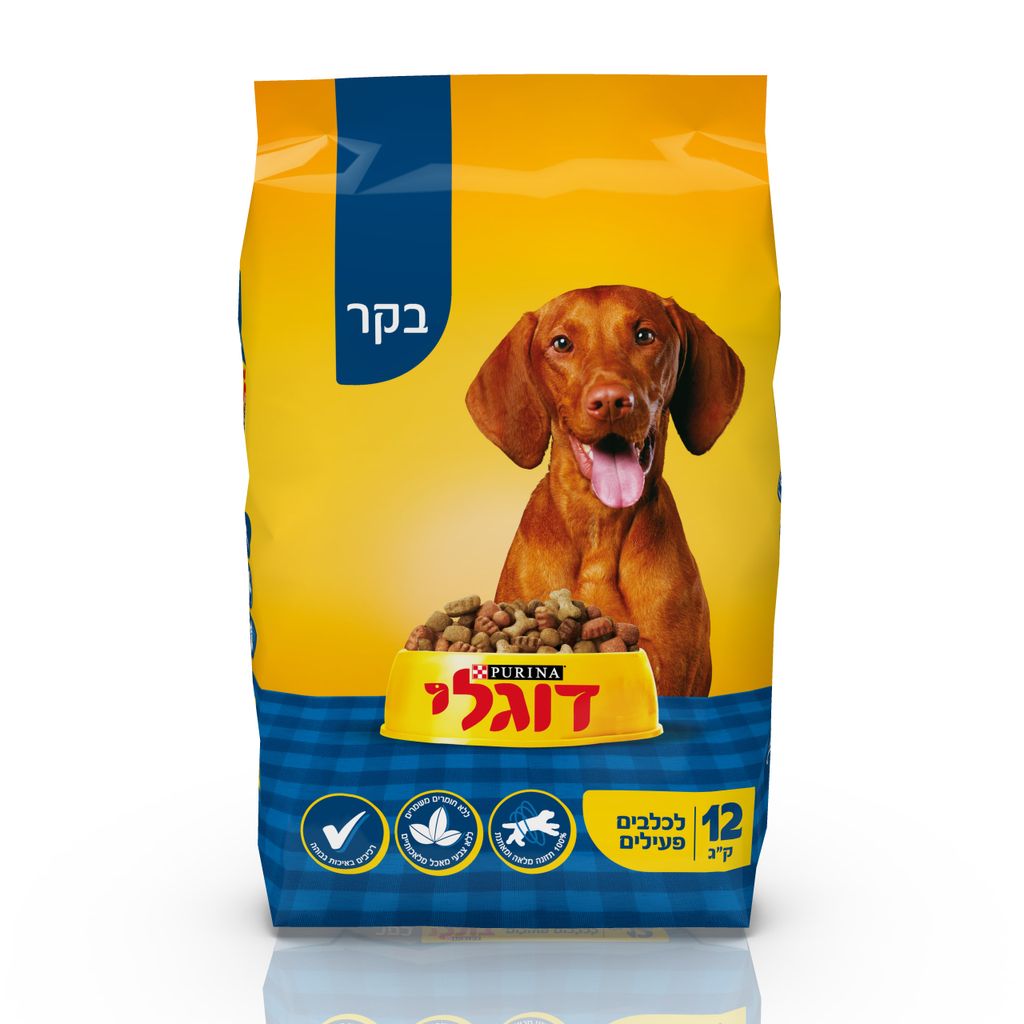 מזון לכלב בוגר ופעיל-בקר