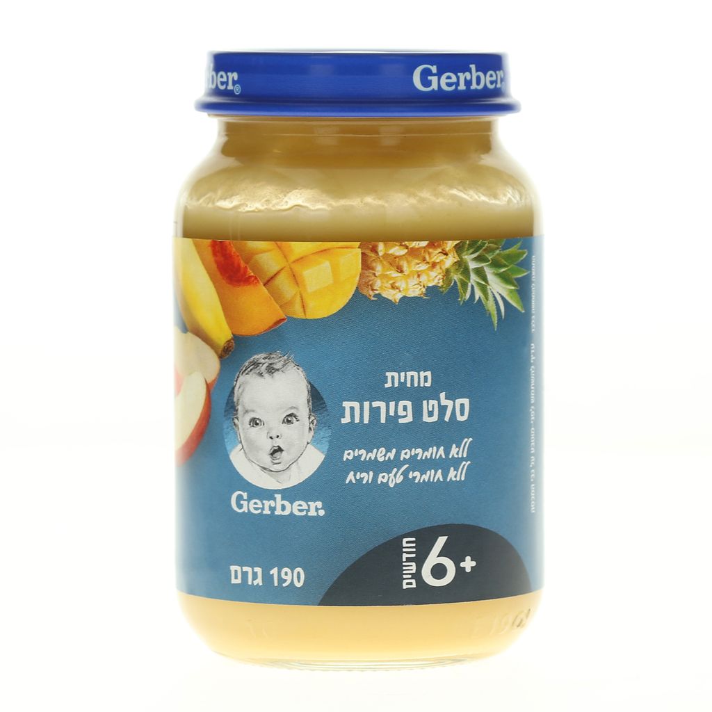 גרבר מחית סלט פירות כלפ 12*190גרם