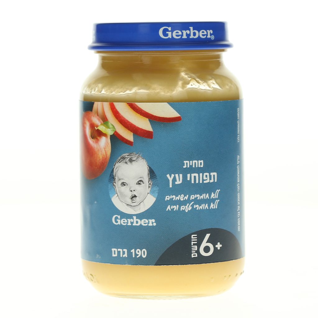 גרבר מחית תפוחי עץ כלפ 12*190גרם