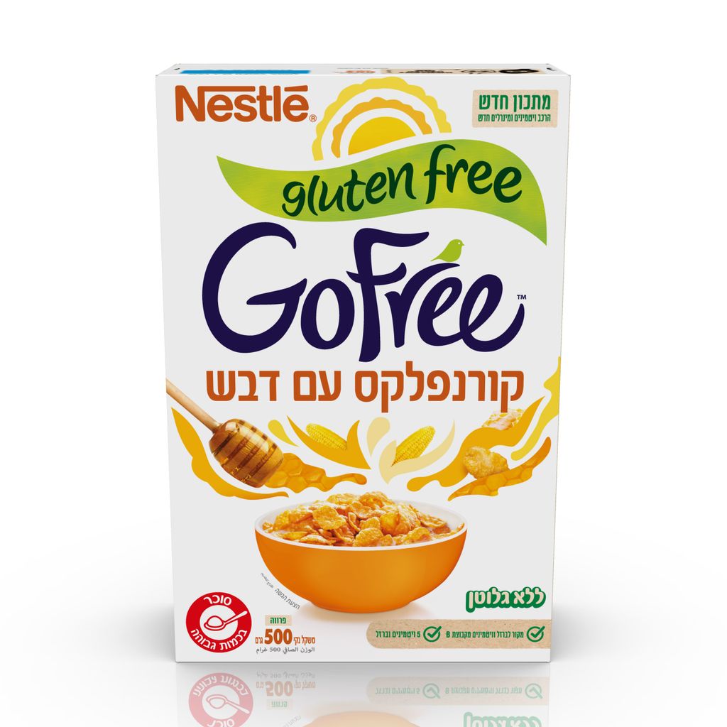 גו פרי קורנפלקס דבש 7*500גרם