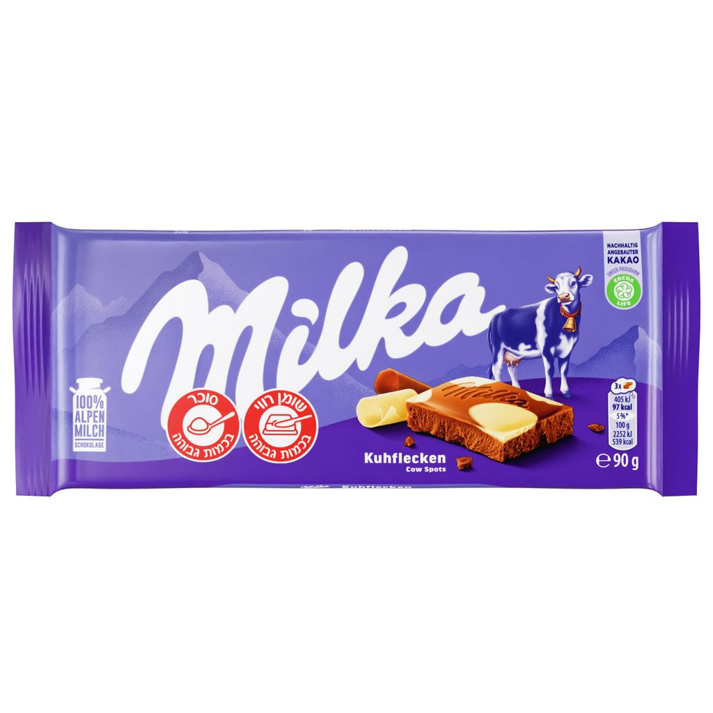 מילקה חום לבן 90 גרם