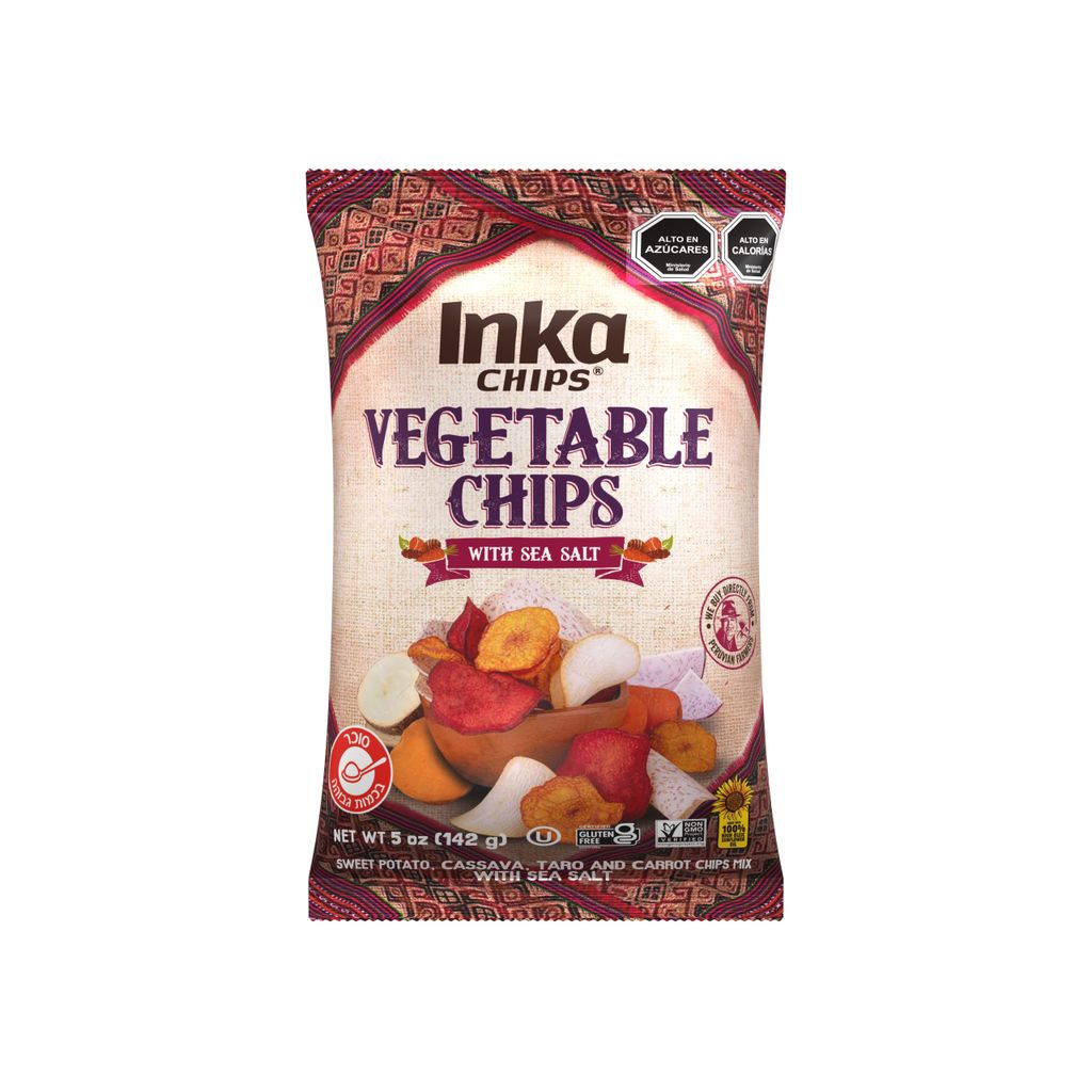 INKA CHIPS, חטיף צ'יפס ירקות שורש, 142 גרם