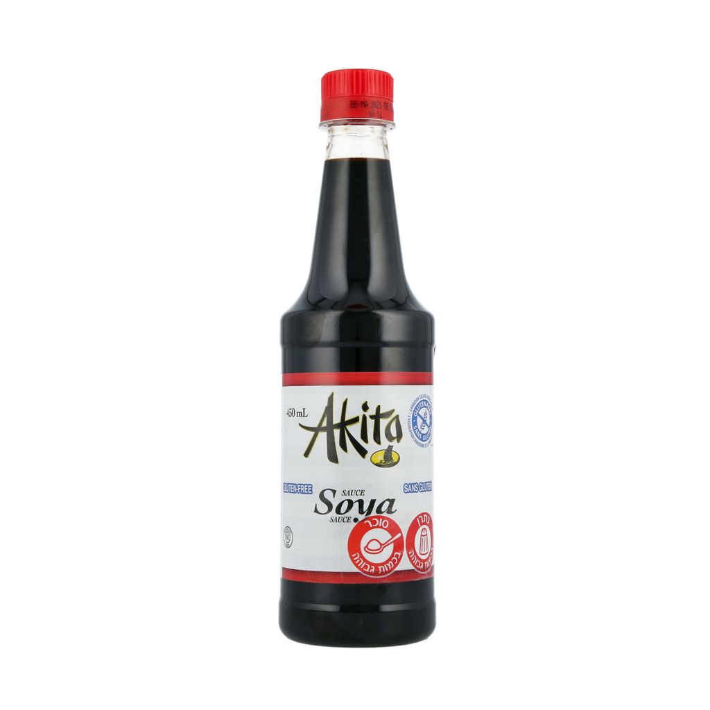 אקיטה רוטב סויה ללא גלוטן 450 מ"ל