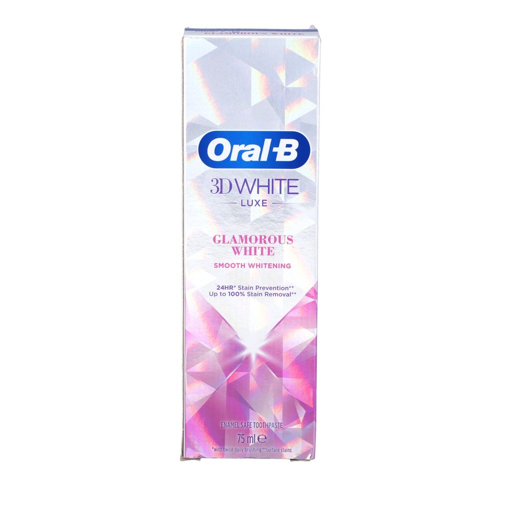 משחת שיניים אורל בי 3D white  לבן בוהק 75 מ"ל