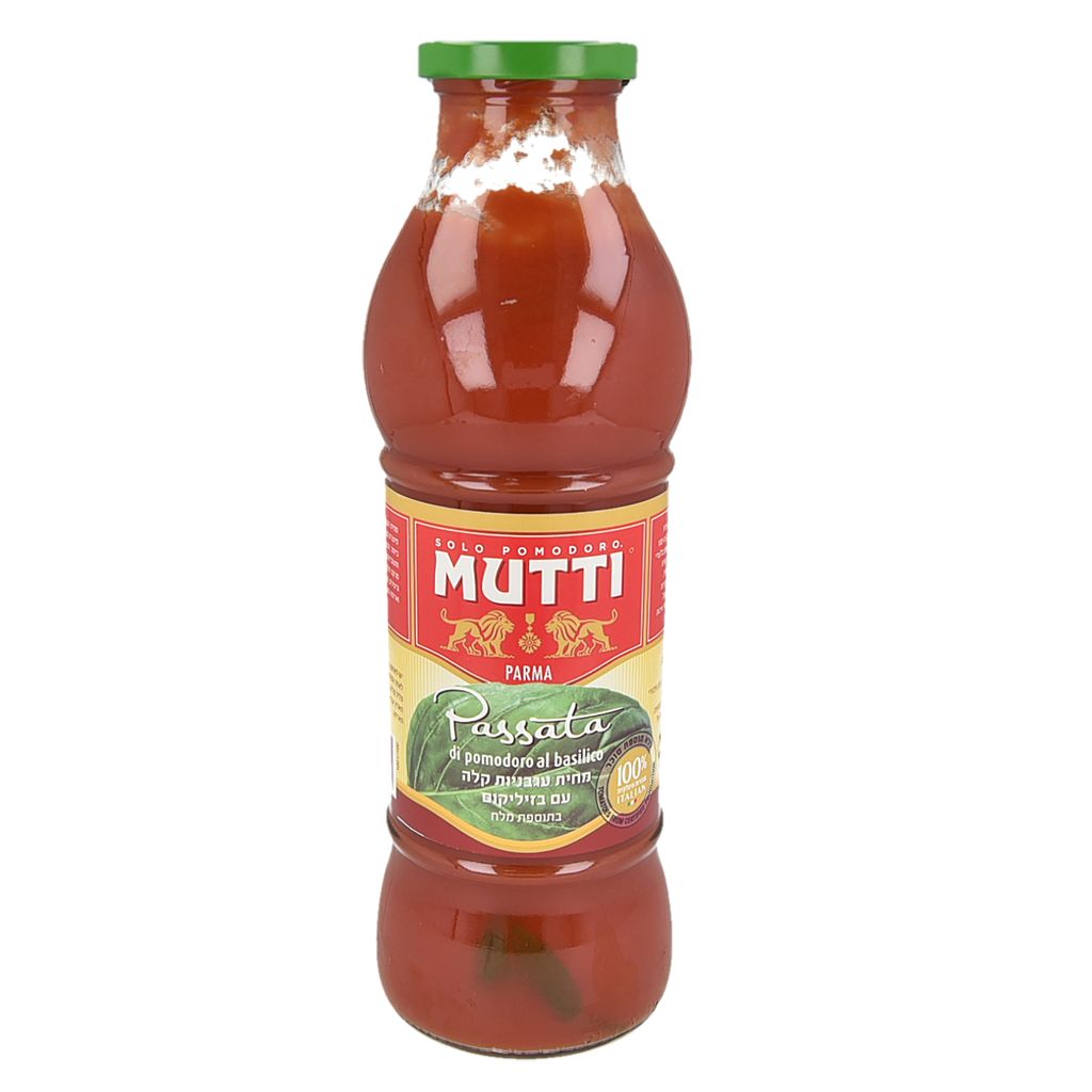 רסק עגבניות ובזיליקום 700 גרם (ירוק) MUTTI