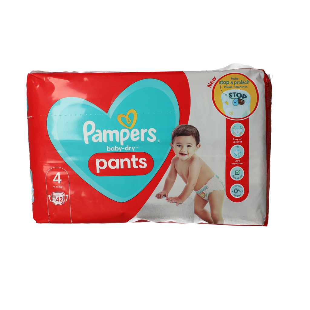 פמפרס בייבי דריי פנטס מידה 4 42 יח