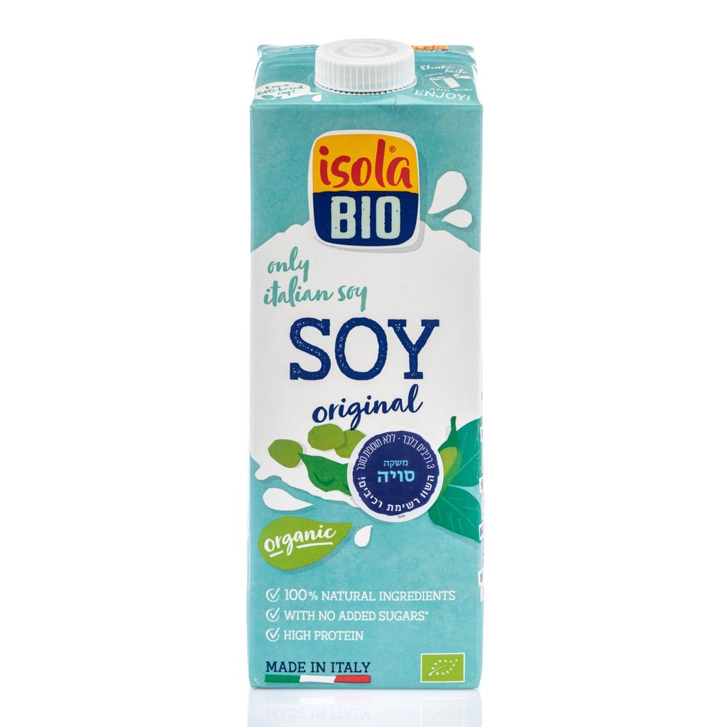 משקה סויה אורגני 1 ליטר ISOLA
