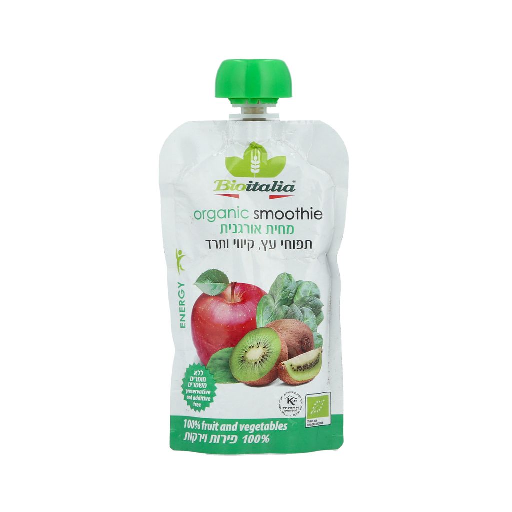 מחית אורגנית תפוחי עץ קיווי ותרד 120 ג