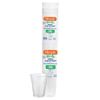 כוסות 100 יח` כללי 180 מל`