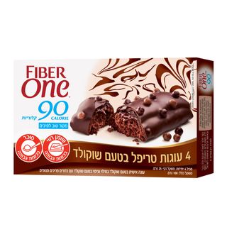 עוגה אישית בטעם שוקולד במילוי וציפוי בטעם שוקולד עם כדורים פריכים  מצופים
