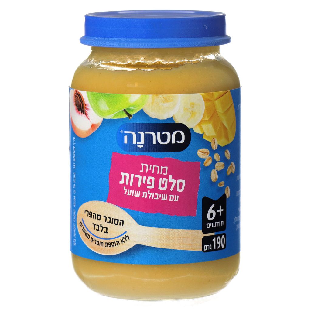 מטרנה מחית סלט פירות עם שיבולת שועל