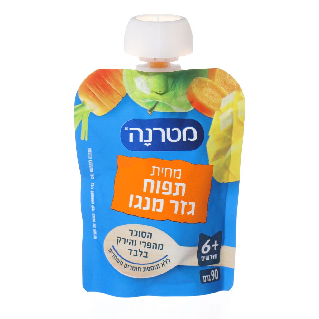 מטרנה מחית תפוח מנגו גזר סקוויז 90 גרם