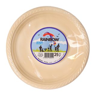 צלחות צבעוניות גדולות חד פעמיות
