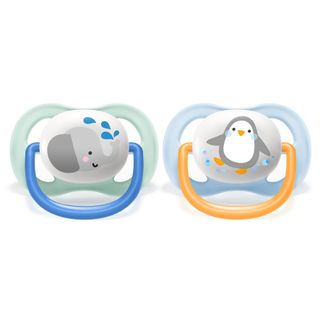 אוונט מוצץ 0-6 אולטרה אייר כחול צהובANIM