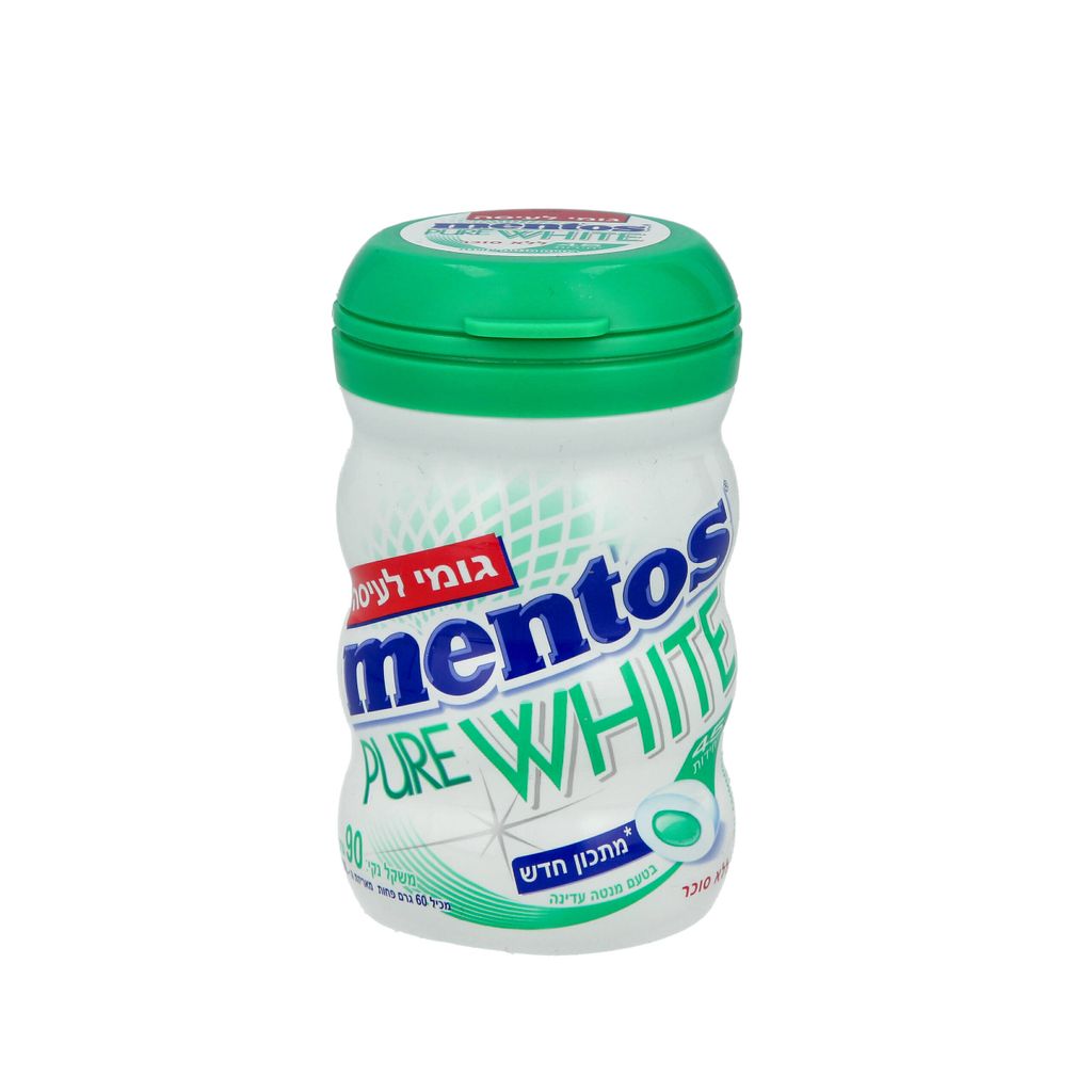 מנטוס פיור וויט 90ג 6יח ספרמינט