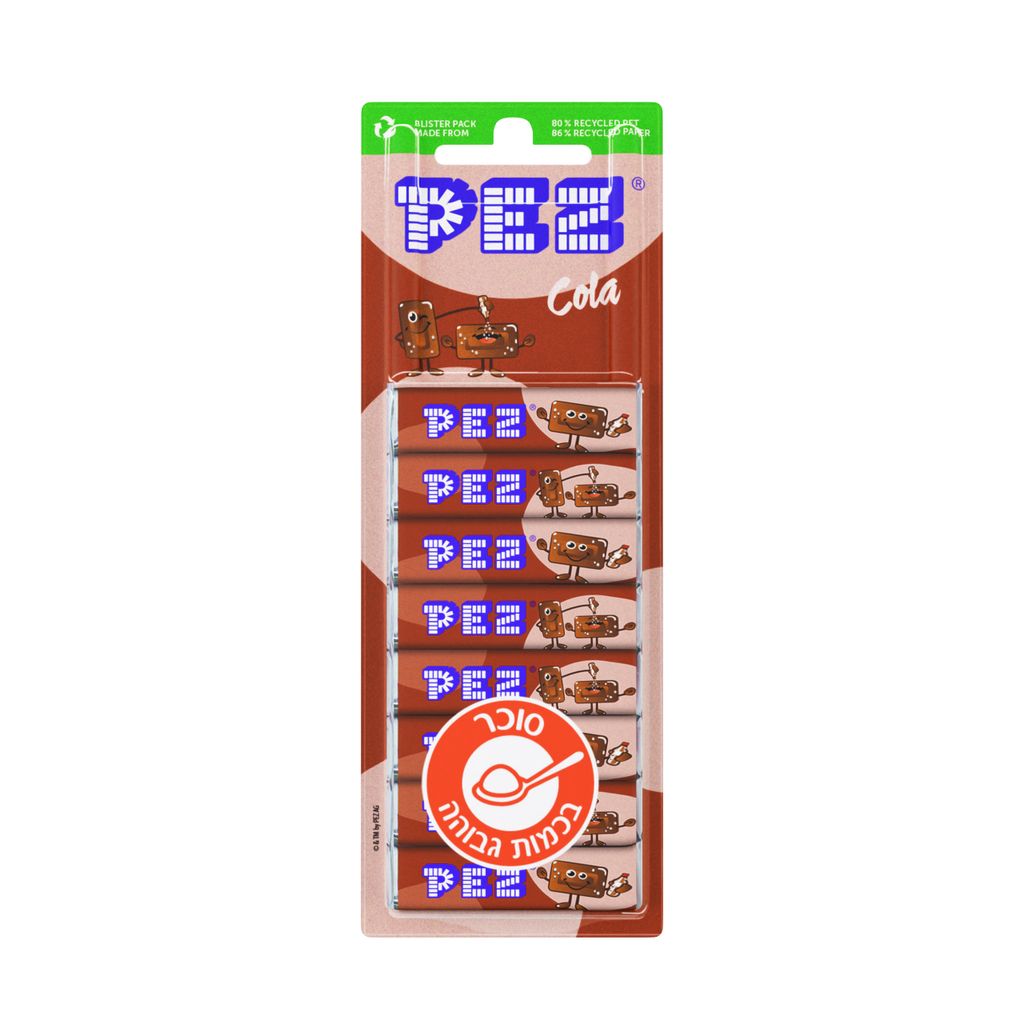 סוכריות PEZ מילוי בטעם קולה